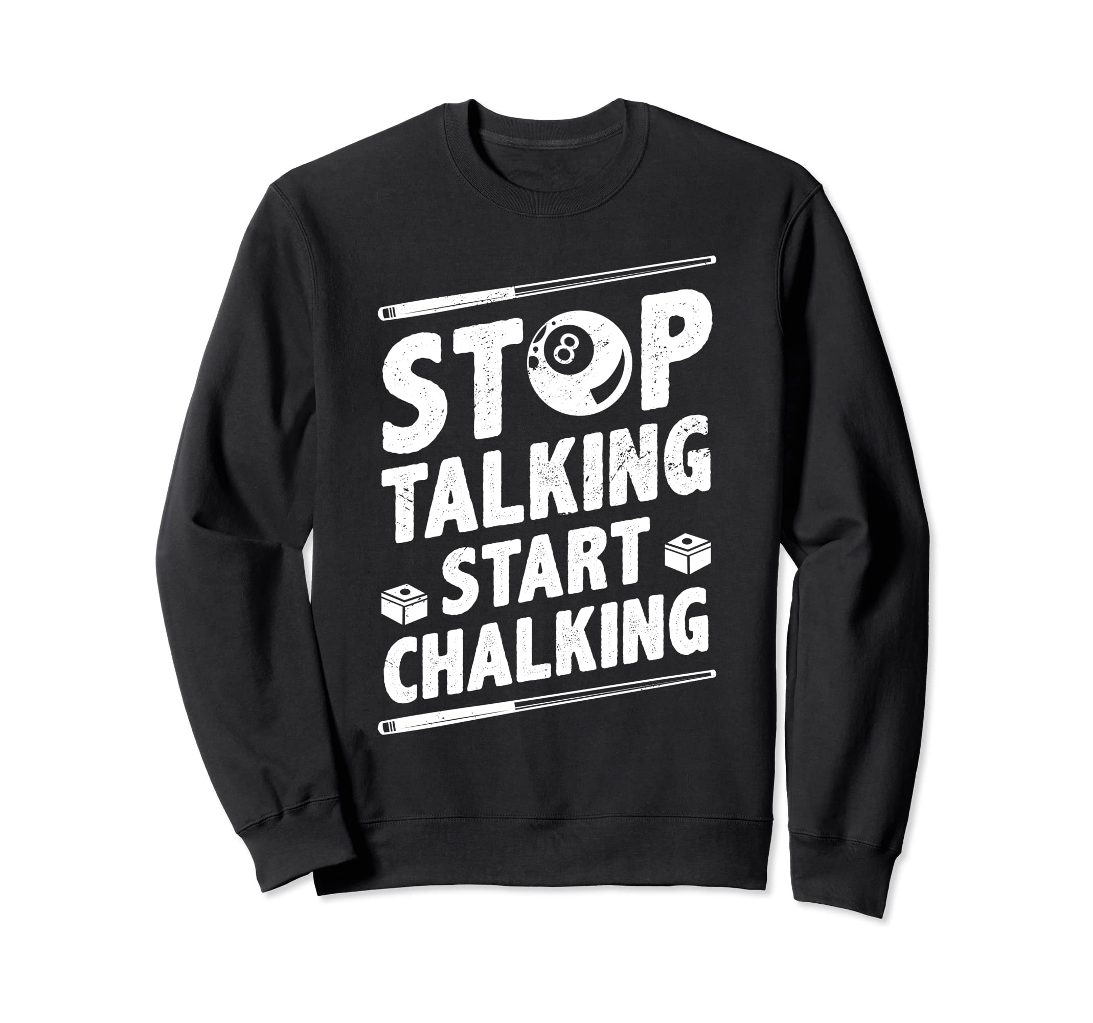 Stop Talking Start Chalking Billiards Pool Cue Snooker 8 Ball Trainer
Stop Talking Start Chalking Billiards Pool Cue Snooker 8 Ball Trainer