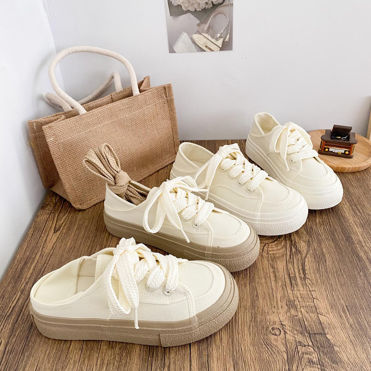 TP203 spring and summer new two-wear canvas shoes women s cream versatile lazy shoes platform white shoes 40 бежевий
TP203 spring and summer new two-wear canvas shoes women s cream versatile lazy shoes platform white shoes 40 бежевий
