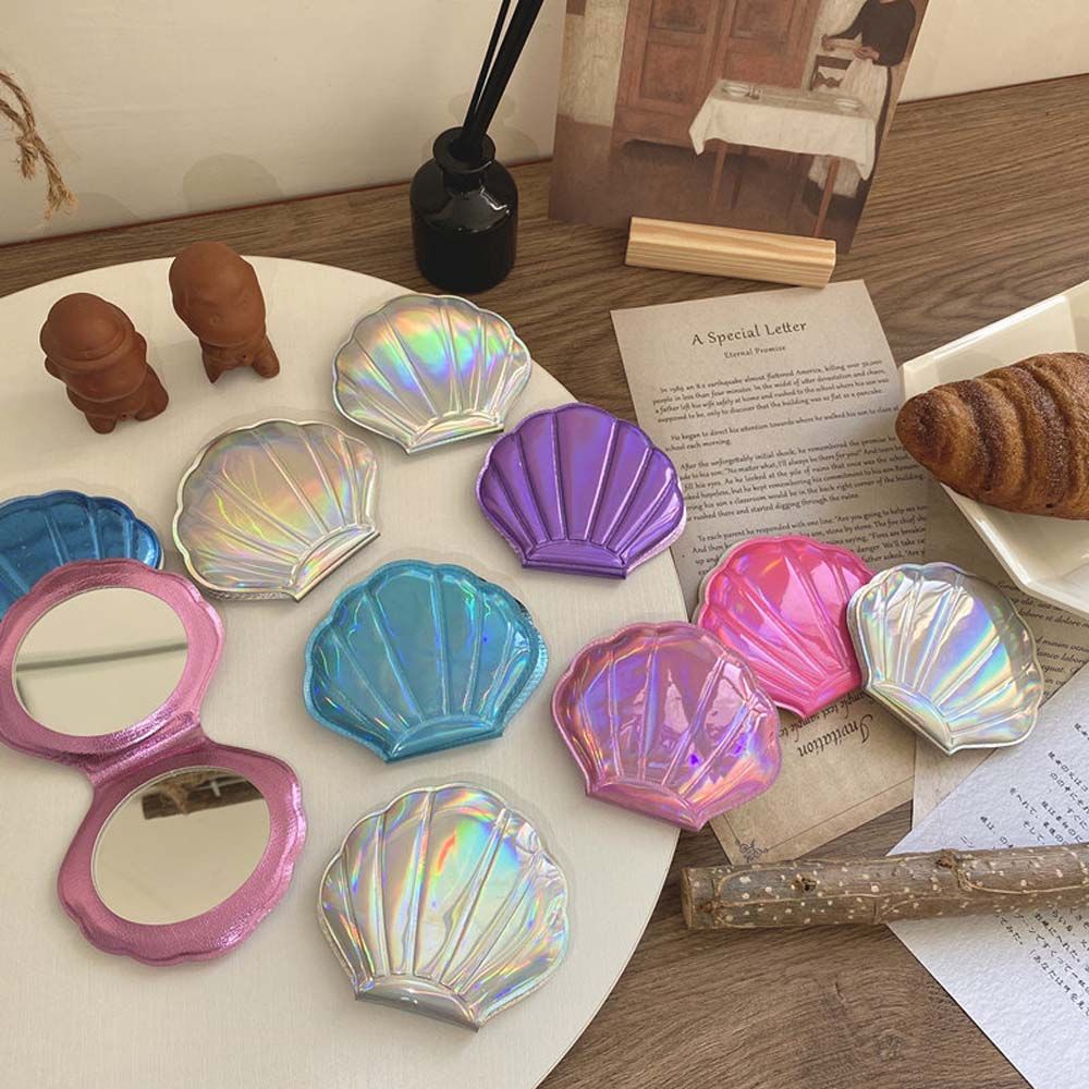 Hand Mirrors Student Compact Mirror Pocket Cosmetic Mirror Mini Makeup Mirror Shell Vanity Mirror фіолетовий
Hand Mirrors Student Compact Mirror Pocket Cosmetic Mirror Mini Makeup Mirror Shell Vanity Mirror фіолетовий