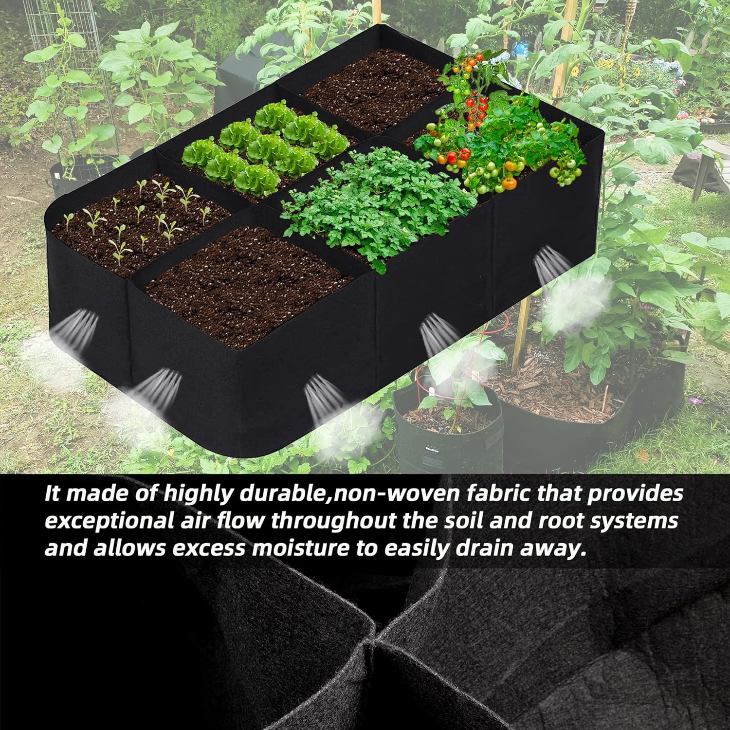 Fabric Raised Garden Bed 4x2x1ft Garden Grow Bed Bags for Growing Herbs, Flowers and Vegetables 55 Gallon United States
Fabric Raised Garden Bed 4x2x1ft Garden Grow Bed Bags for Growing Herbs, Flowers and Vegetables 55 Gallon United States
