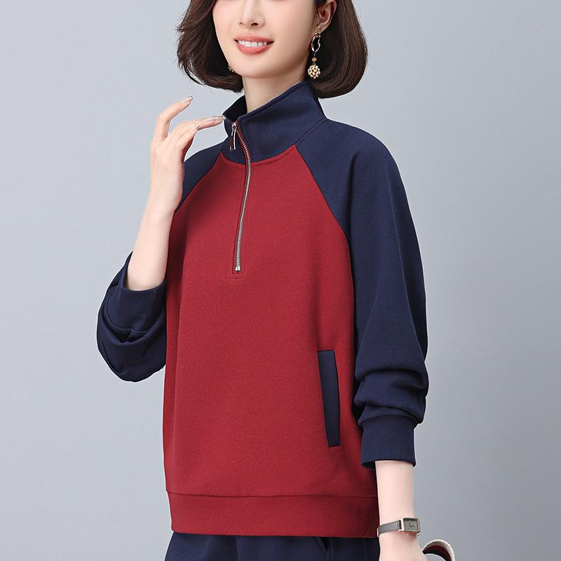 Autumn 2025 Women s Color Block Stand-Up Collar Sweatshirt - Trendy Loose Fit for Middle-Aged Moms Triple Extra Large сірий колір
Autumn 2025 Women s Color Block Stand-Up Collar Sweatshirt - Trendy Loose Fit for Middle-Aged Moms Triple Extra Large сірий колір