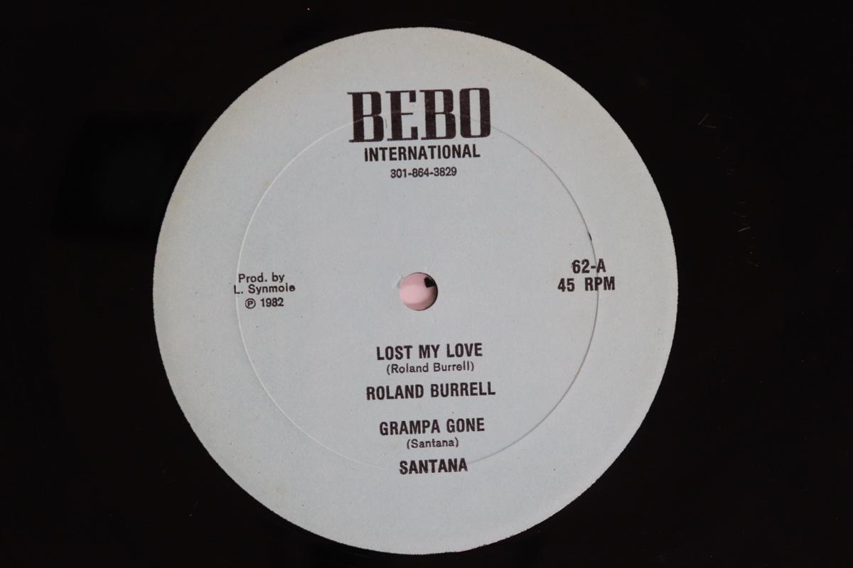 12inch Record ROLAND BURRELL SANTANA Lost My Love Grampa Gone 62 BEBO INTERNATIO 1982 US Reggae Ska Dub Used
12inch Record ROLAND BURRELL SANTANA Lost My Love Grampa Gone 62 BEBO INTERNATIO 1982 US Reggae Ska Dub Used