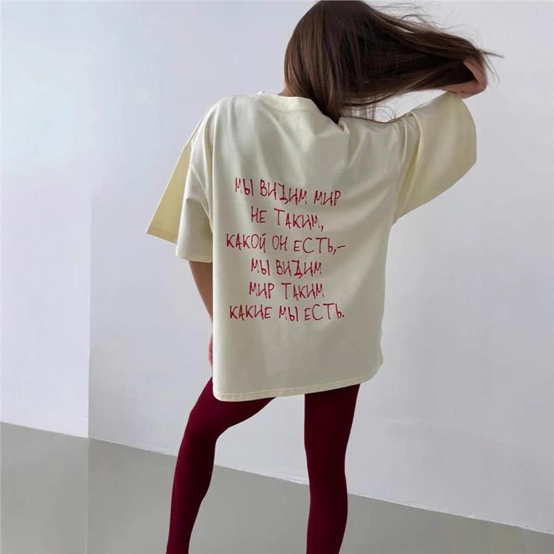 Summer 2025 Retro High Street Niche Short-Sleeve Age-Reducing 100% Print T-Shirt Large
Summer 2025 Retro High Street Niche Short-Sleeve Age-Reducing 100% Print T-Shirt Large