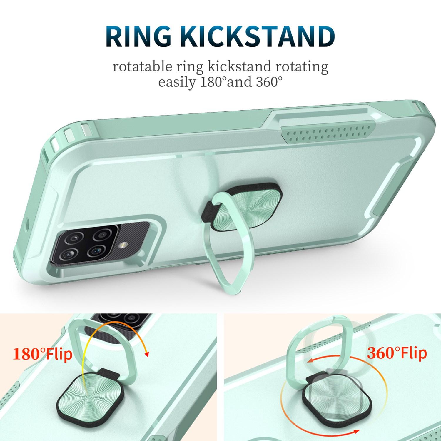 For Samsung Galaxy A12/A32 5G/A13 5G/M32 5G Rotatable Ring Kickstand Protective Cover PC+Silicone 3-in-1 Drop-proof Phone Case Light Purple
For Samsung Galaxy A12/A32 5G/A13 5G/M32 5G Rotatable Ring Kickstand Protective Cover PC+Silicone 3-in-1 Drop-proof Phone Case Light Purple