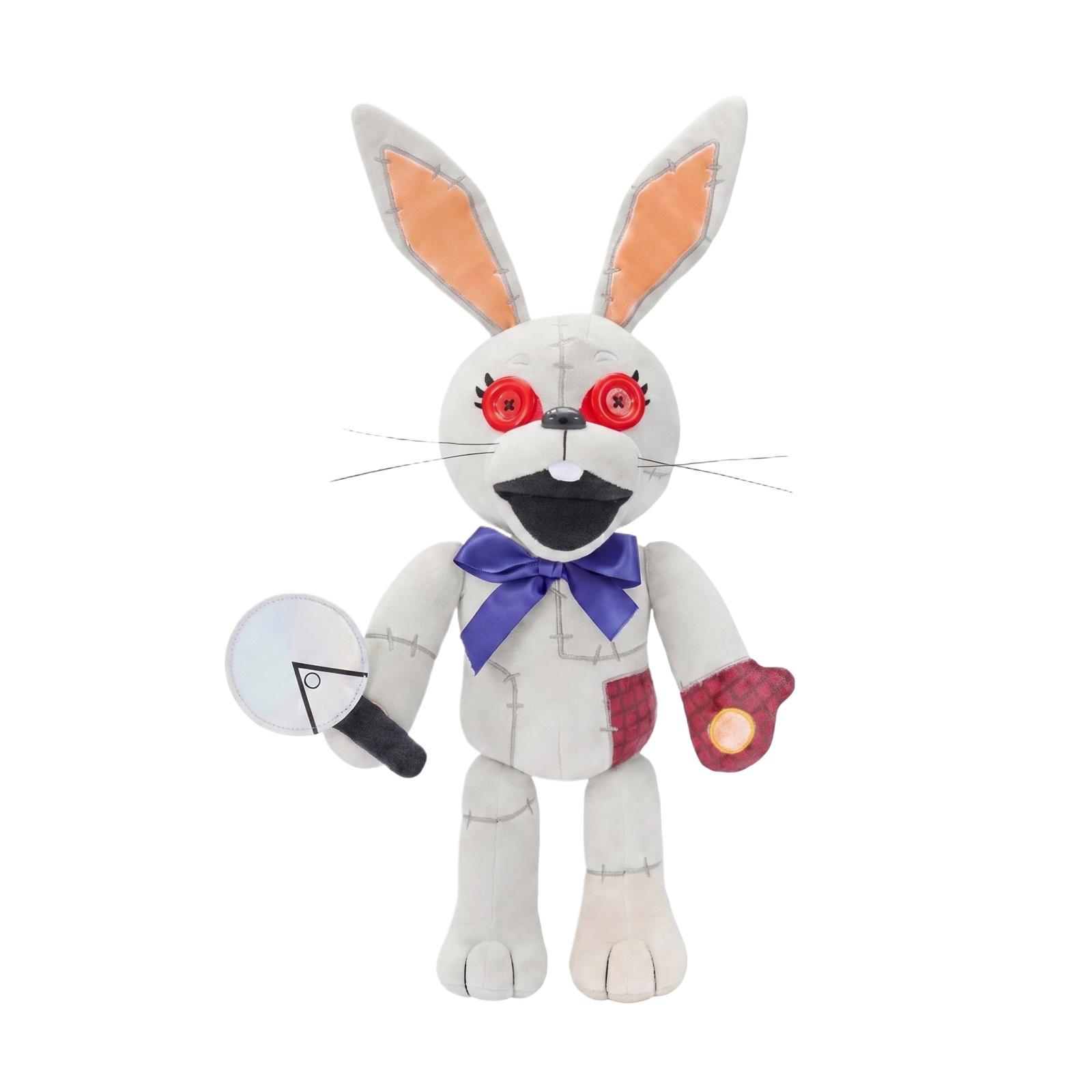 Plush Stuffed Bunny Toy with Button Eyes and Bow Tie Soft Doll Holding Circular Object and Shaped Item for Collectors and Display One Size
Plush Stuffed Bunny Toy with Button Eyes and Bow Tie Soft Doll Holding Circular Object and Shaped Item for Collectors and Display One Size