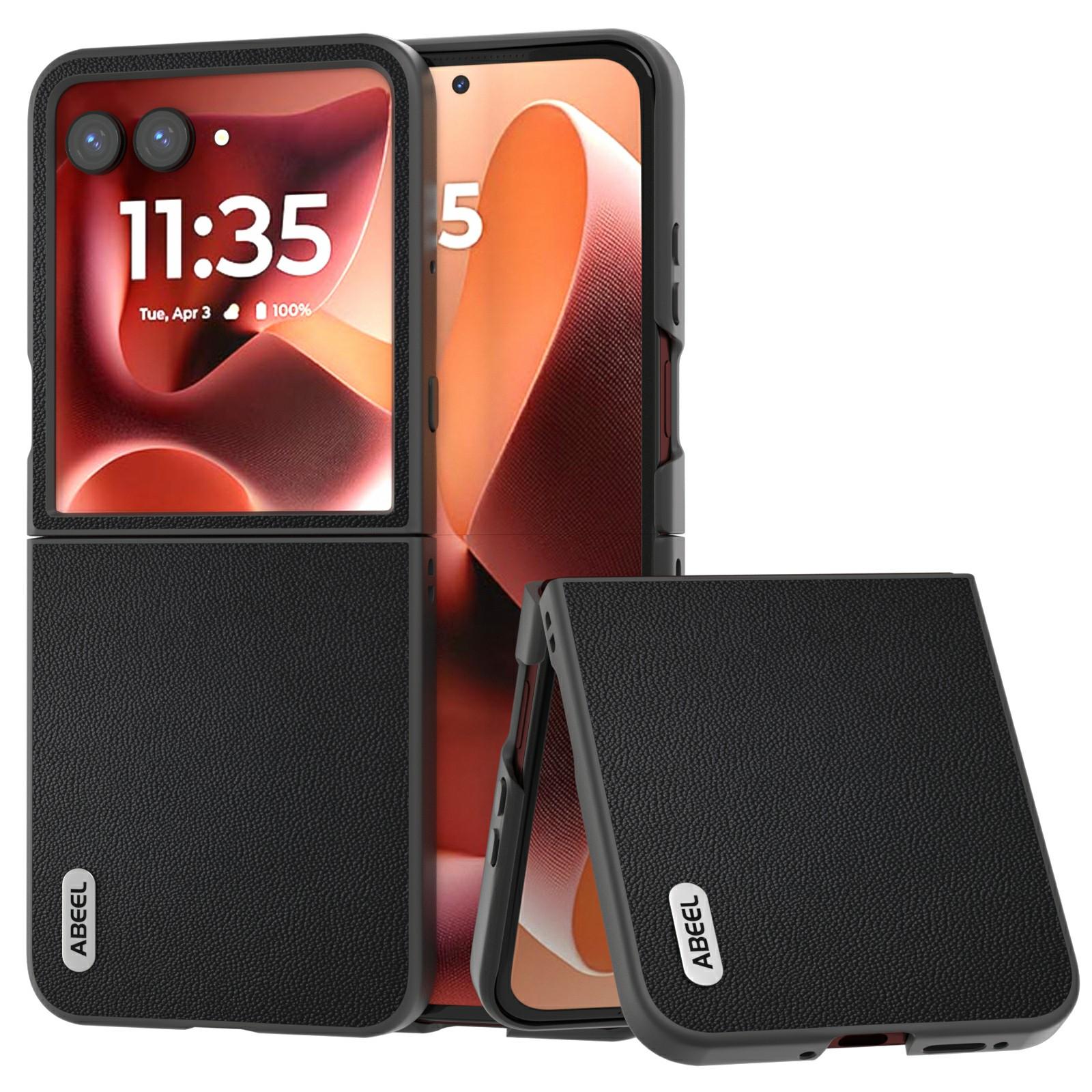 ABEEL For Motorola Razr 60 Ultra 5G Case Black Edge Genuine Cow Leather PC Phone Cover Black
ABEEL For Motorola Razr 60 Ultra 5G Case Black Edge Genuine Cow Leather PC Phone Cover Black