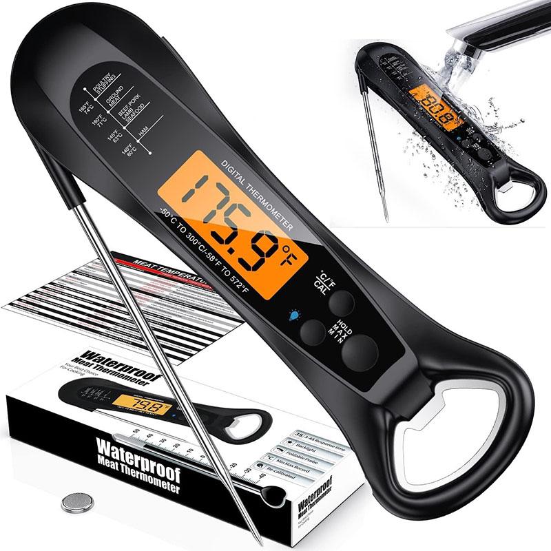 Instant Read Meat Thermometer For Cooking, Fast & Precise Digital Food Thermometer With Backlight, Magnet, Calibration, Kitchen чёрный
Instant Read Meat Thermometer For Cooking, Fast & Precise Digital Food Thermometer With Backlight, Magnet, Calibration, Kitchen чёрный