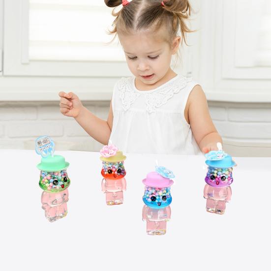 Глиняная игрушка, гибкая, снимает стресс, компактный размер, креативная, мягкая, желейная, с кристаллами, слизь, подарок для детей