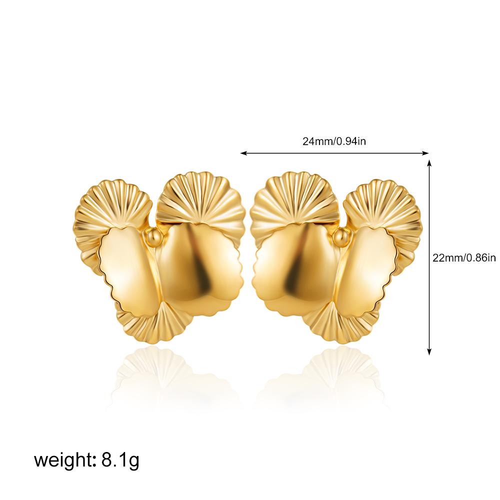 Exaggerated Stainless Steel Style Striped Pleated Texture Stud Earrings for Women Prevent Allergy Waterproof Statement Zircon
Exaggerated Stainless Steel Style Striped Pleated Texture Stud Earrings for Women Prevent Allergy Waterproof Statement Zircon