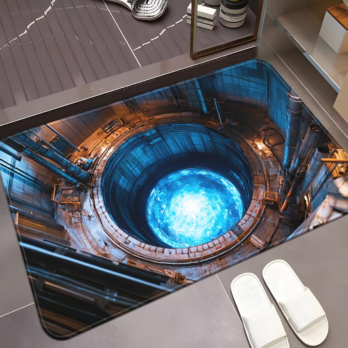 1pc Industrial Blue Circular Shaft Pattern HD Printed Non-Slip Absorbent Machine Washable Polyester Mat - Multi-Purpose Floor Ma 40x60cm
1pc Industrial Blue Circular Shaft Pattern HD Printed Non-Slip Absorbent Machine Washable Polyester Mat - Multi-Purpose Floor Ma 40x60cm
