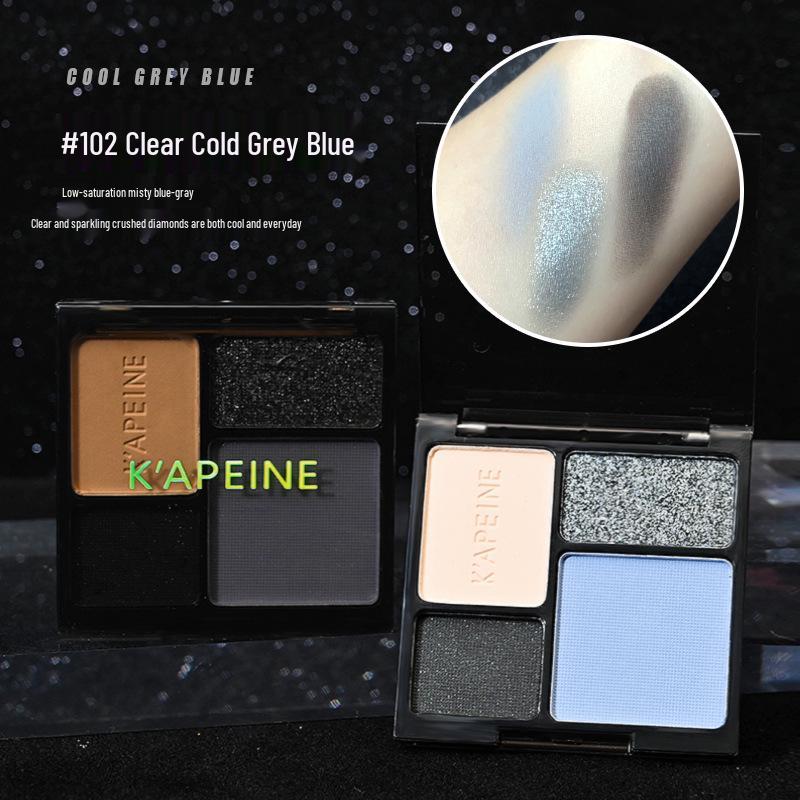 KAPEL Cool Tones Quad Eyeshadow: Dark Smoky, Highlight, Contour, All-in-One Matte, Natural for Students. 0.05
KAPEL Cool Tones Quad Eyeshadow: Dark Smoky, Highlight, Contour, All-in-One Matte, Natural for Students. 0.05
