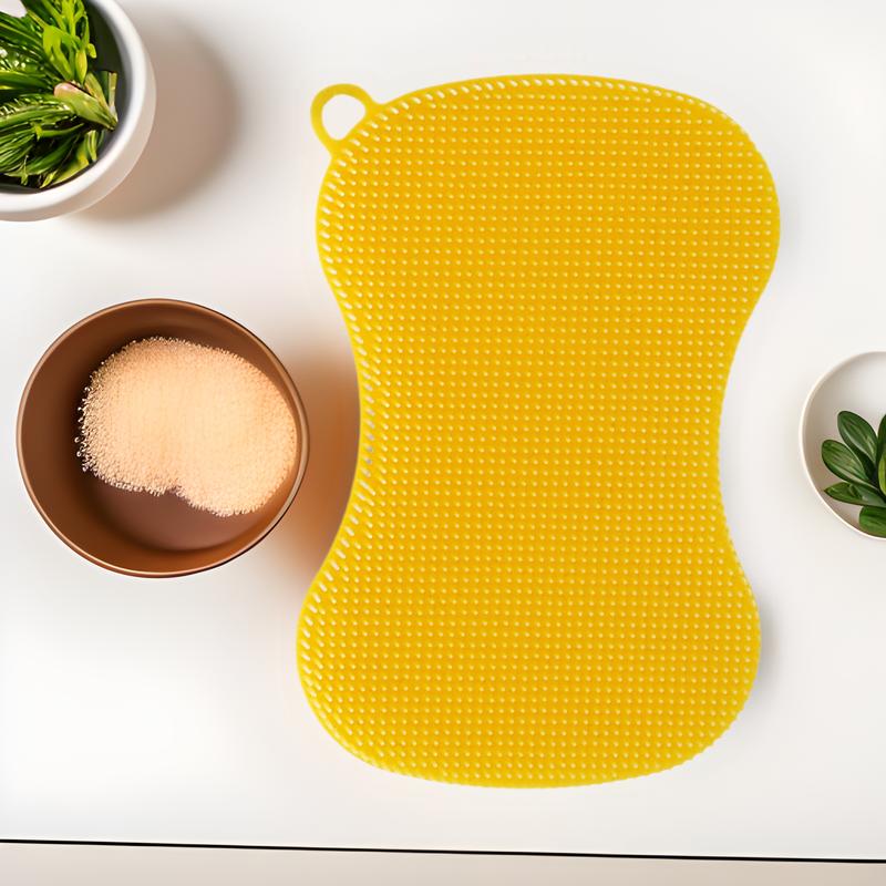 Premium Silicone Dish Scrubber - Scratch-Free Cleaning for Pots & Pans - 6 Colors (White, Yellow, Blue, Green, Pink, Charcoal Grey) білий
Premium Silicone Dish Scrubber - Scratch-Free Cleaning for Pots & Pans - 6 Colors (White, Yellow, Blue, Green, Pink, Charcoal Grey) білий