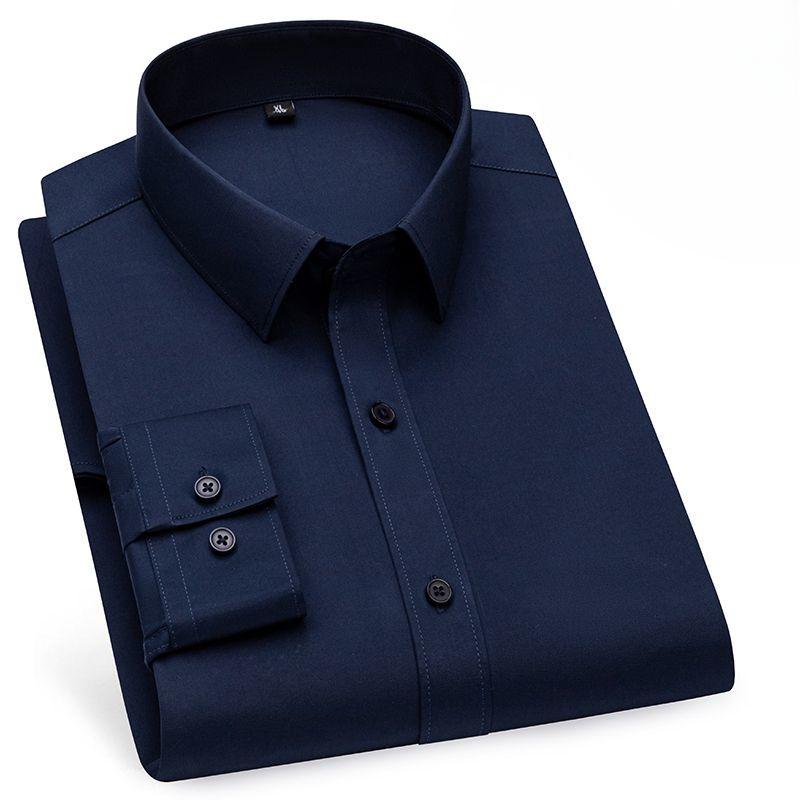 Men s Mulberry Silk Summer Solid Color Non-iron Long-sleeved Shirt Business Casual Anti-wrinkle Professional Shirt XXXXXL темно-синього кольору
Men s Mulberry Silk Summer Solid Color Non-iron Long-sleeved Shirt Business Casual Anti-wrinkle Professional Shirt XXXXXL темно-синього кольору