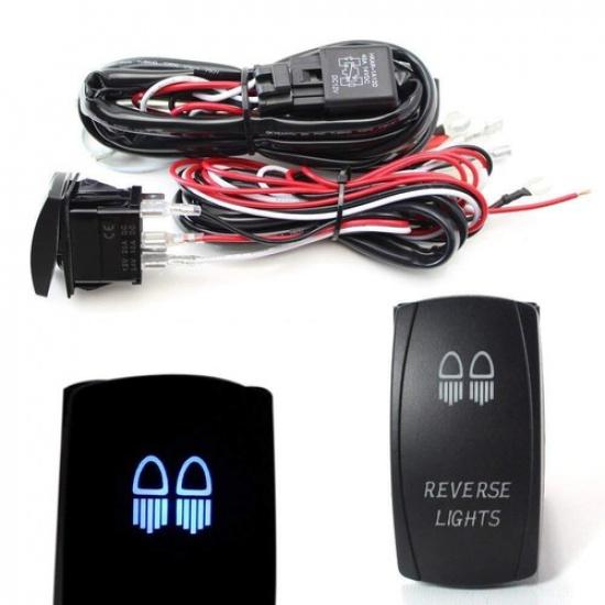 2-Output Relay Wiring Harness w/ Reverse Lights LED Light Switch For Fog Lamp
2-Output Relay Wiring Harness w/ Reverse Lights LED Light Switch For Fog Lamp