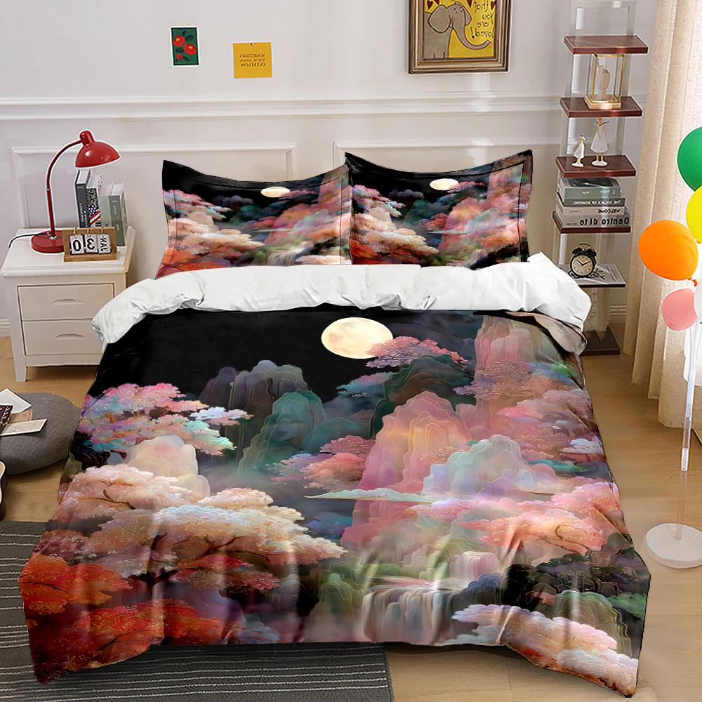 Moon, clouds, mountains, trees. Bedding sets Duvet cover sets Duvet covers Pillowcases(1 * Duvet Cover 2 * Pillowcases, without duvet insert) 135x200cm
Moon, clouds, mountains, trees. Bedding sets Duvet cover sets Duvet covers Pillowcases(1 * Duvet Cover 2 * Pillowcases, without duvet insert) 135x200cm