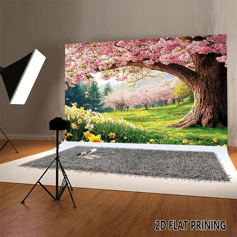 2D Spring Cherry Blossom Park with Green Grass Studio Background 47.2x31.5inch/120*80cm
2D Spring Cherry Blossom Park with Green Grass Studio Background 47.2x31.5inch/120*80cm
