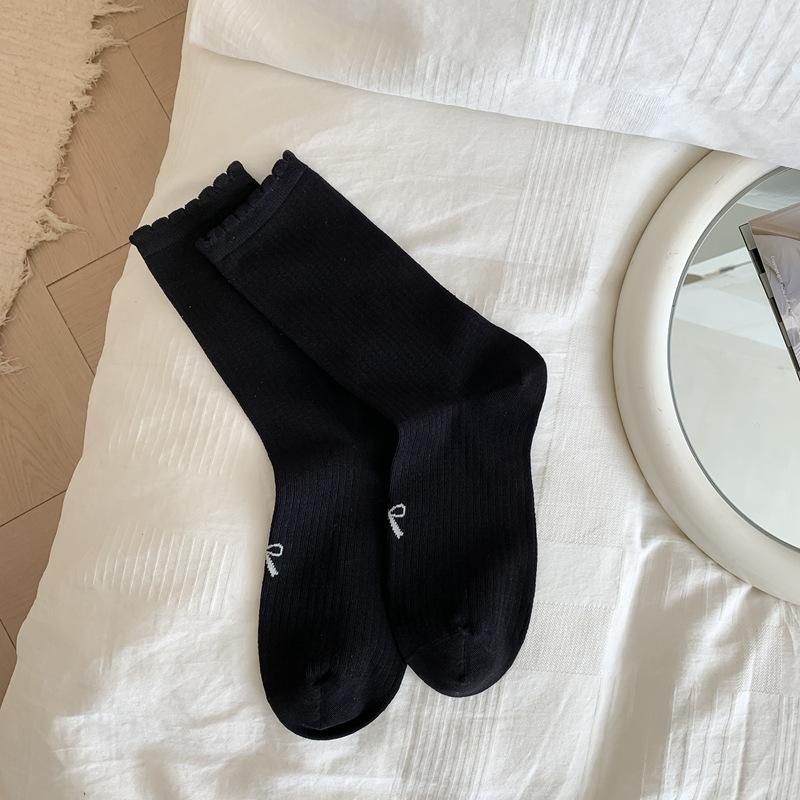 Bow Socks Women S Lace Japanese Simple And Versatile College Style Tube Stacking Socks Spring And Summer Thin Cotton Socks One size fits all чорний
Bow Socks Women S Lace Japanese Simple And Versatile College Style Tube Stacking Socks Spring And Summer Thin Cotton Socks One size fits all чорний