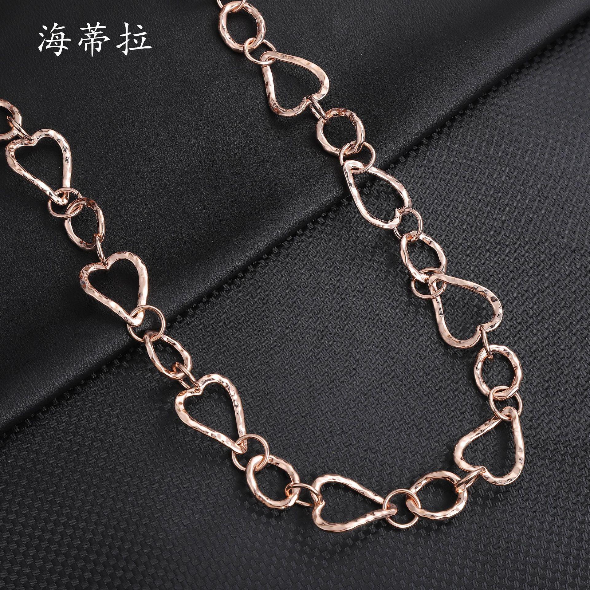 New hollow love ring long necklace, irregular peach heart women s simple and versatile metal sweater chain
New hollow love ring long necklace, irregular peach heart women s simple and versatile metal sweater chain