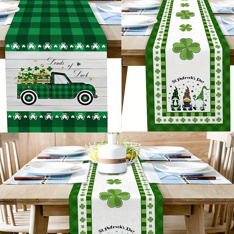 1 pc New St. Patrick s Day table flag Irish Festival Lucky grass truck pattern insulated stain-proof tablecloth
1 pc New St. Patrick s Day table flag Irish Festival Lucky grass truck pattern insulated stain-proof tablecloth