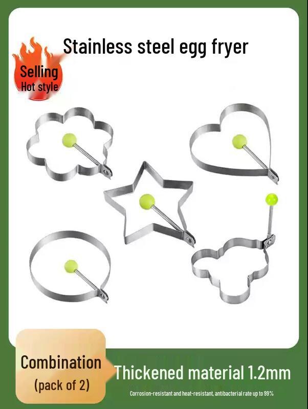 Zhao Ran Stainless Steel Egg & Rice Mold Set
Zhao Ran Stainless Steel Egg & Rice Mold Set