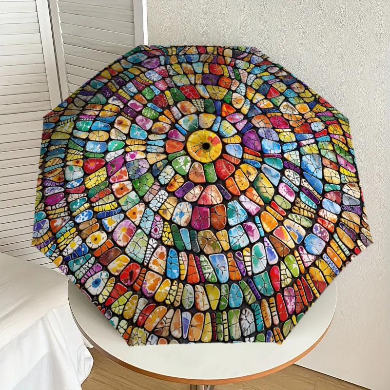 1pc Colorful Mosaic Pattern Umbrella with Plastic Handle,Suitable for All Seasons Home Travel Outdoor UmbrellaDD1284
1pc Colorful Mosaic Pattern Umbrella with Plastic Handle,Suitable for All Seasons Home Travel Outdoor UmbrellaDD1284