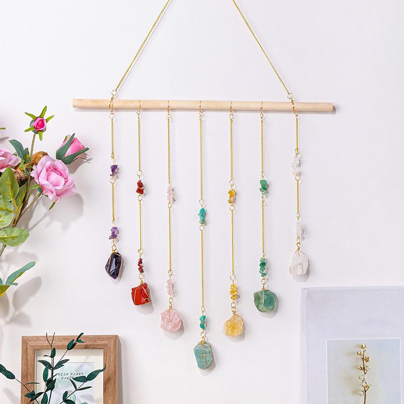 Natural crystal stone wind chimes Bohemian style home decorations suitable for living room kitchen wall decoration CHINA
Natural crystal stone wind chimes Bohemian style home decorations suitable for living room kitchen wall decoration CHINA