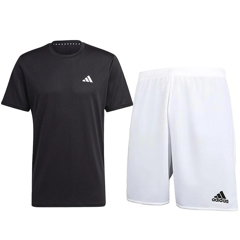 Adidas Удобный простой однотонный круглый вырез с коротким рукавом и логотипом, повседневный спортивный костюм, спортивный костюм унисекс IC7428+AC5254 XL
Adidas Удобный простой однотонный круглый вырез с коротким рукавом и логотипом, повседневный спортивный костюм, спортивный костюм унисекс IC7428+AC5254 XL