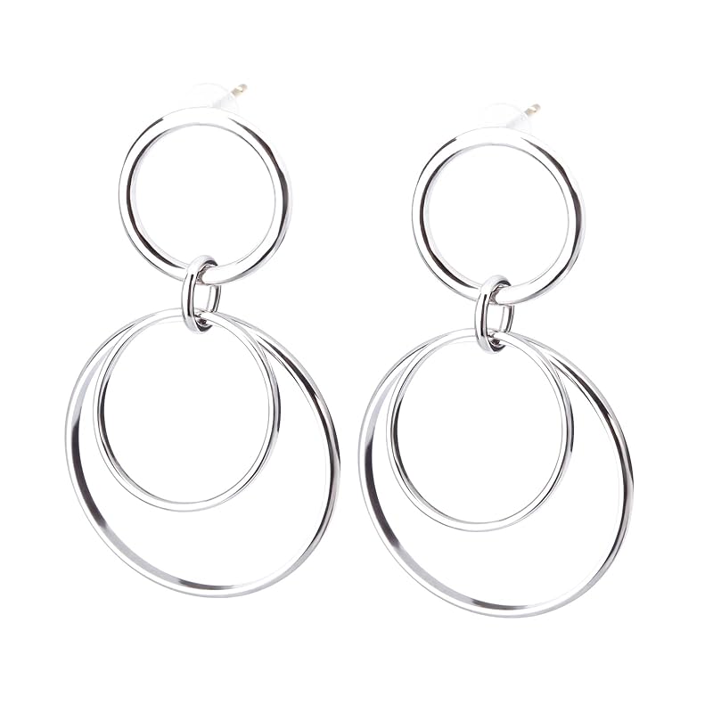 LOKUMI earrings made in Japan 18k gold K18 post K18 Compatible with metal allergies triple circle swing earrings long ladies simple stud sway
LOKUMI earrings made in Japan 18k gold K18 post K18 Compatible with metal allergies triple circle swing earrings long ladies simple stud sway