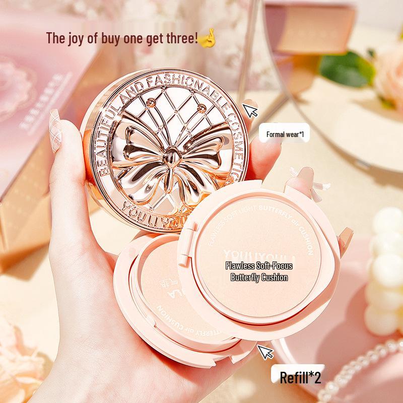 Yuli Yula Waterproof & Lightweight Concealer Cushion BB Cream: Long-lasting, Breathable, Non-Caking, Non-Transferring.
Yuli Yula Waterproof & Lightweight Concealer Cushion BB Cream: Long-lasting, Breathable, Non-Caking, Non-Transferring.