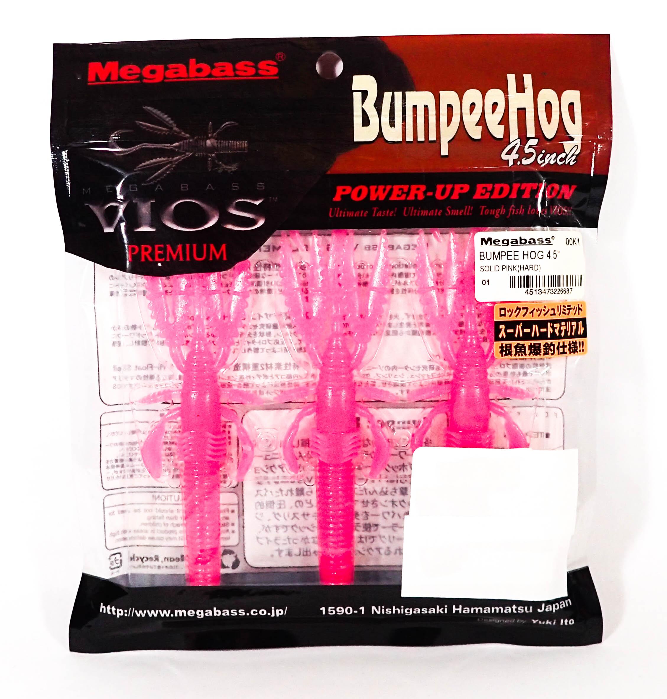 Megabass Мягкая приманка Power Up Bumpee Hog 4,5 дюйма Сплошной розовый жесткий (6687)
Megabass Мягкая приманка Power Up Bumpee Hog 4,5 дюйма Сплошной розовый жесткий (6687)