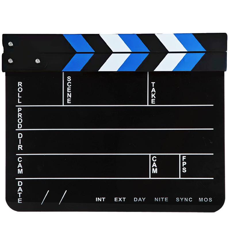 Acrylic Director s Clapboard Film & TV Props Color Bar Movie Board
Acrylic Director s Clapboard Film & TV Props Color Bar Movie Board