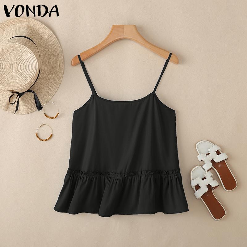 VONDA Women Strap Sleeveless Ruffled Patchwork Casual Tank Tops Camisole S чёрный
VONDA Women Strap Sleeveless Ruffled Patchwork Casual Tank Tops Camisole S чёрный