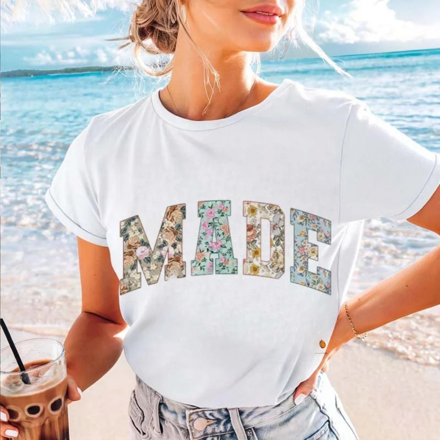 Cute Casual Cartoon Flower Letter Watercolor Print Pattern Basic Short Sleeved 90s O-Neck White T-Shirt Summer Popular Top XXXXXL білий
Cute Casual Cartoon Flower Letter Watercolor Print Pattern Basic Short Sleeved 90s O-Neck White T-Shirt Summer Popular Top XXXXXL білий