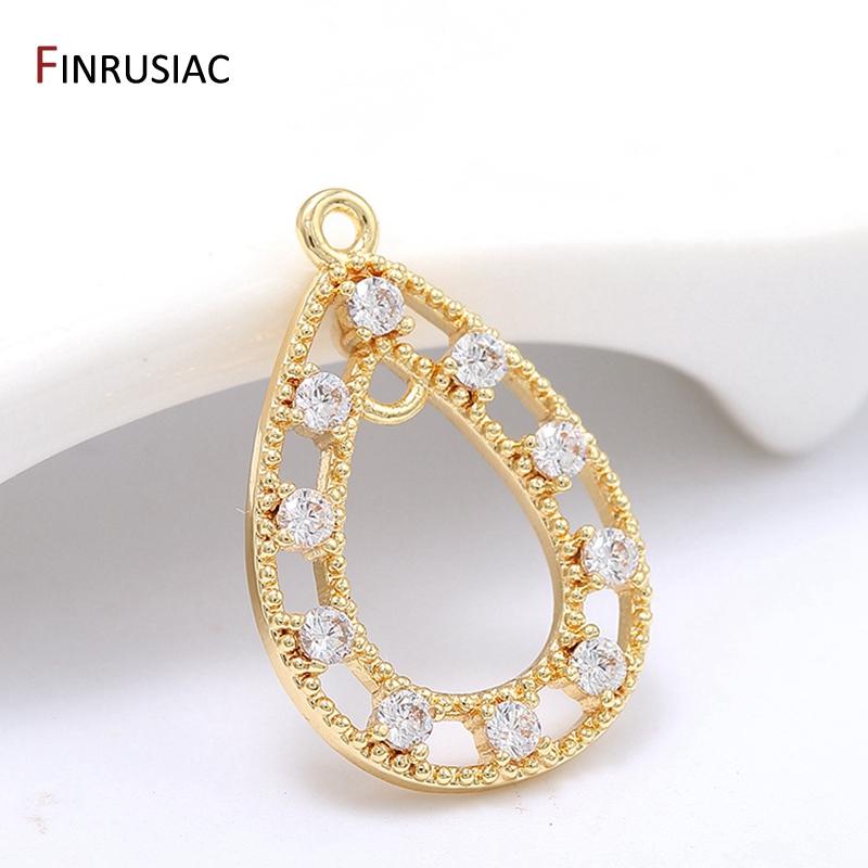 Earring Making Supplies 14K Gold Plated Copper Zircon Series Charm Pendant For Earrings Necklaces Jewellery Making Parts 1 piece
Earring Making Supplies 14K Gold Plated Copper Zircon Series Charm Pendant For Earrings Necklaces Jewellery Making Parts 1 piece
