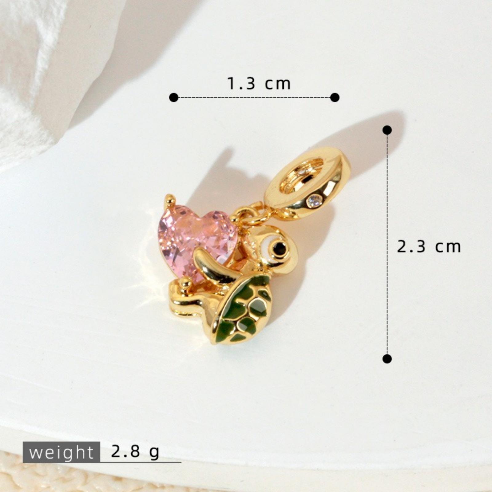 1 Piece Ocean Charms Turtle Shaped Multicolor Cubic Zirconia 18K Gold Plated Brass Pendant For DIY Necklace Jewelry Makinng
1 Piece Ocean Charms Turtle Shaped Multicolor Cubic Zirconia 18K Gold Plated Brass Pendant For DIY Necklace Jewelry Makinng