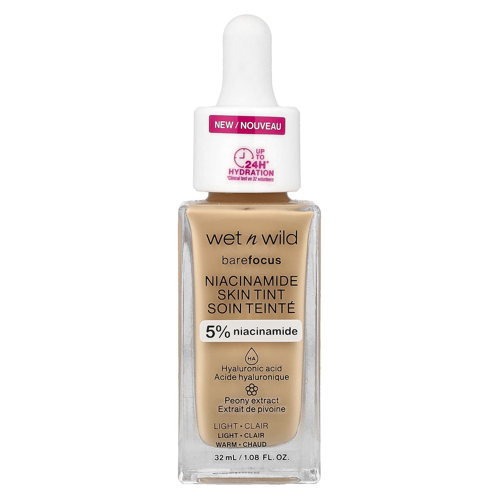 Wet n Wild, Barefocus, Niacinamide Skin Tint, 1116092 Light, 32ml (1.08fl oz)
Wet n Wild, Barefocus, Niacinamide Skin Tint, 1116092 Light, 32ml (1.08fl oz)