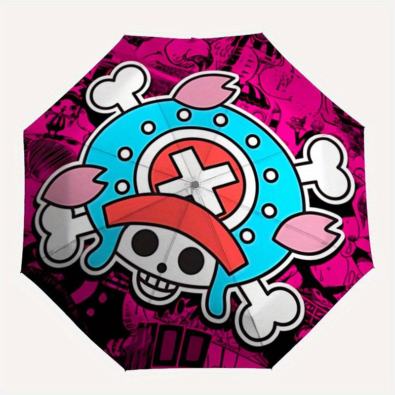 1pc One Piece Chopper Skull Automatic Open/close Folding Portable Cute Outdoor Umbrella with 8 Ribs Structure for Women/Men, All-Season Use 0901070
1pc One Piece Chopper Skull Automatic Open/close Folding Portable Cute Outdoor Umbrella with 8 Ribs Structure for Women/Men, All-Season Use 0901070