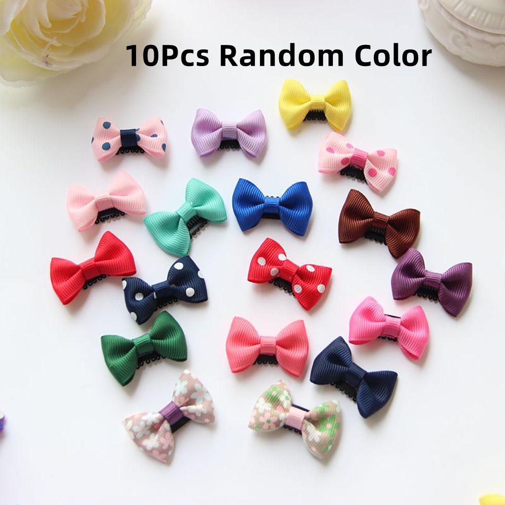 10Pcs Baby Girl S Hairgrips Strip Knot Barrettes Solid Dot Pringting Mini Bow Ribbon Hair Clips Hairpins Kids Hair Accessories (As shown-25669)-
10Pcs Baby Girl S Hairgrips Strip Knot Barrettes Solid Dot Pringting Mini Bow Ribbon Hair Clips Hairpins Kids Hair Accessories (As shown-25669)-