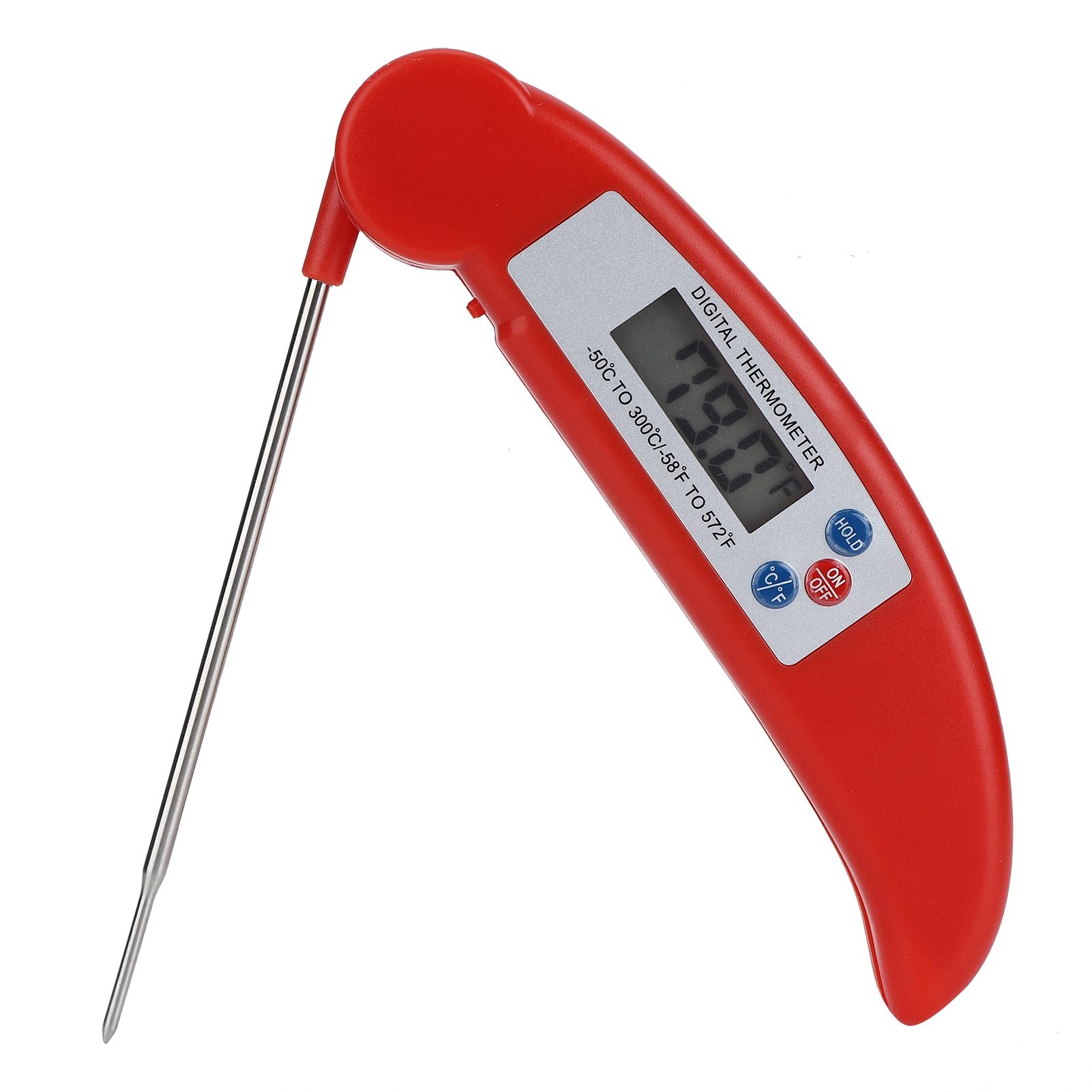 Red Folding Food Thermometer Portable HighAccuracy LCD Digital Cooking Temperature Meter
Red Folding Food Thermometer Portable HighAccuracy LCD Digital Cooking Temperature Meter