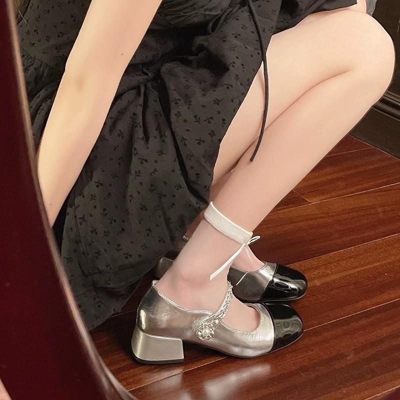 Винтажные туфли Мэри Джейн Женские туфли на высоком каблуке Маленькие кожаные туфли Жемчужный толстый каблук Одинарные туфли Женские 40
Винтажные туфли Мэри Джейн Женские туфли на высоком каблуке Маленькие кожаные туфли Жемчужный толстый каблук Одинарные туфли Женские 40