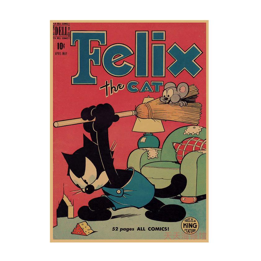 Felix the Cat Retro Kraft Paper Anime Poster - Decorative Wall Art 603 29.7X42cm (A3 size)
Felix the Cat Retro Kraft Paper Anime Poster - Decorative Wall Art 603 29.7X42cm (A3 size)
