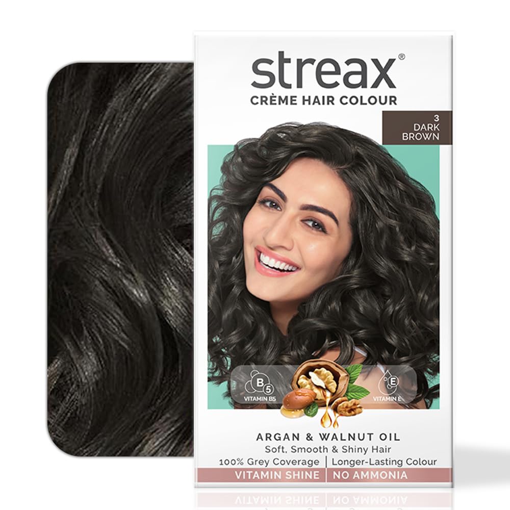 Streax Women s Crème Permanent Hair Colour 120ml Dark Brown 100% Grey Coverage Long Lasting 60G Tube 60Ml Developer 20G Conditioner
Streax Women s Crème Permanent Hair Colour 120ml Dark Brown 100% Grey Coverage Long Lasting 60G Tube 60Ml Developer 20G Conditioner
