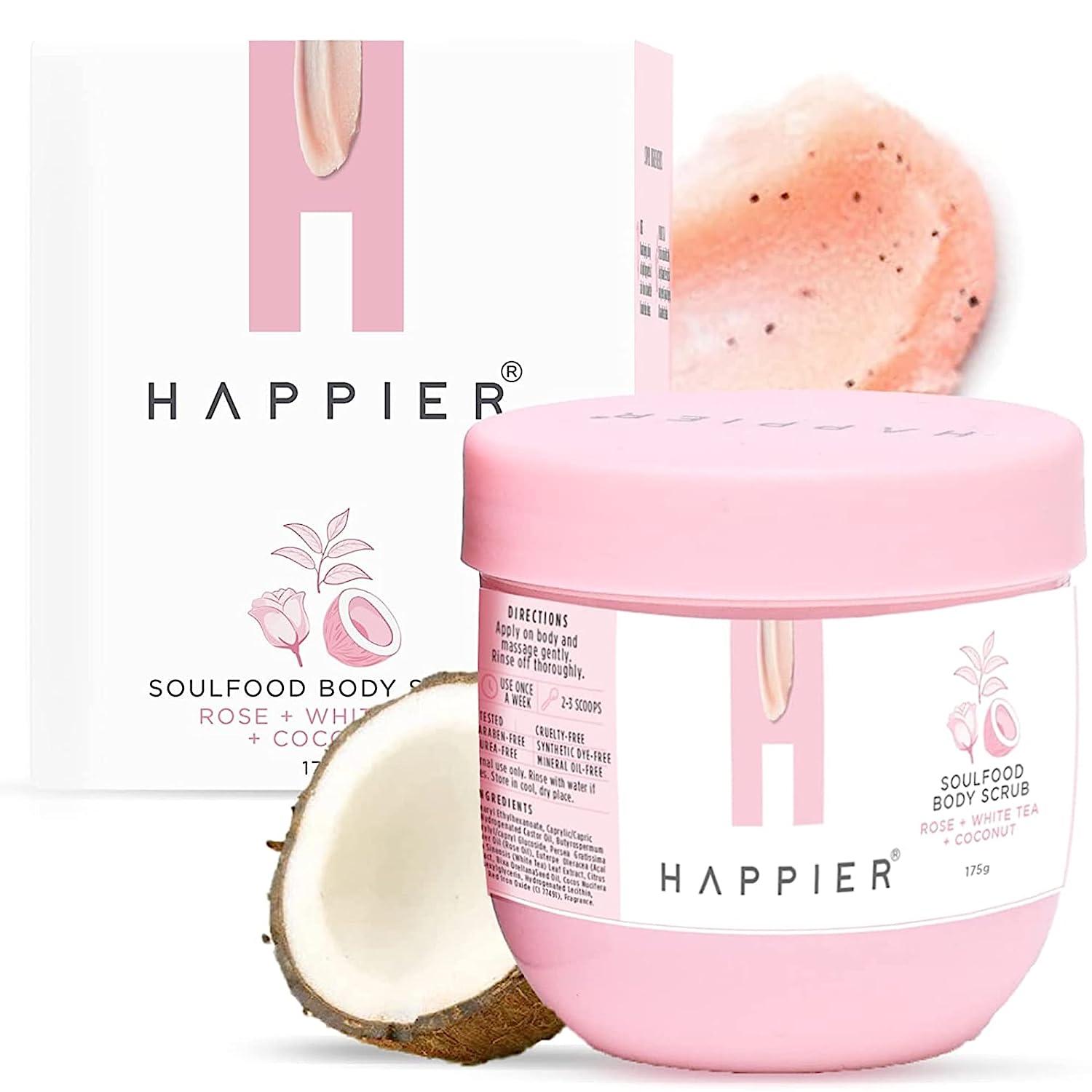 Скраб для тіла та лак для тіла Happier Soulfood | Видаляє мертву шкіру, зменшує вросле волосся, пом’якшує шкіру | 175 gm
Скраб для тіла та лак для тіла Happier Soulfood | Видаляє мертву шкіру, зменшує вросле волосся, пом’якшує шкіру | 175 gm