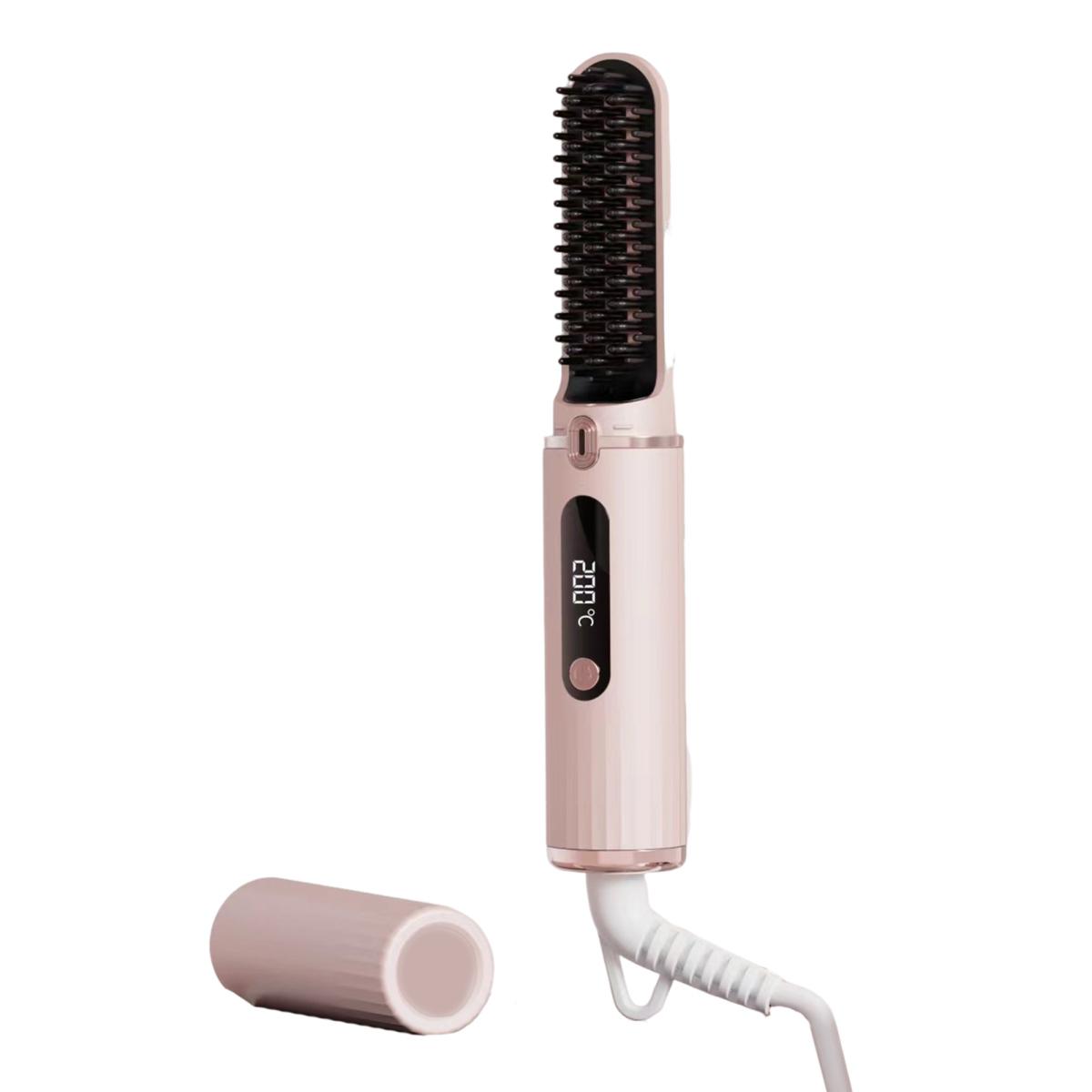 Дротовий випрямляч для волосся Щітка 4 температури Регульований швидкий нагрів РК-дисплей Портативна гаряча щітка з негативними іонами Електрична гребінець для укладання кучерявого волосся Розплутування рожевий
Дротовий випрямляч для волосся Щітка 4 температури Регульований швидкий нагрів РК-дисплей Портативна гаряча щітка з негативними іонами Електрична гребінець для укладання кучерявого волосся Розплутування рожевий