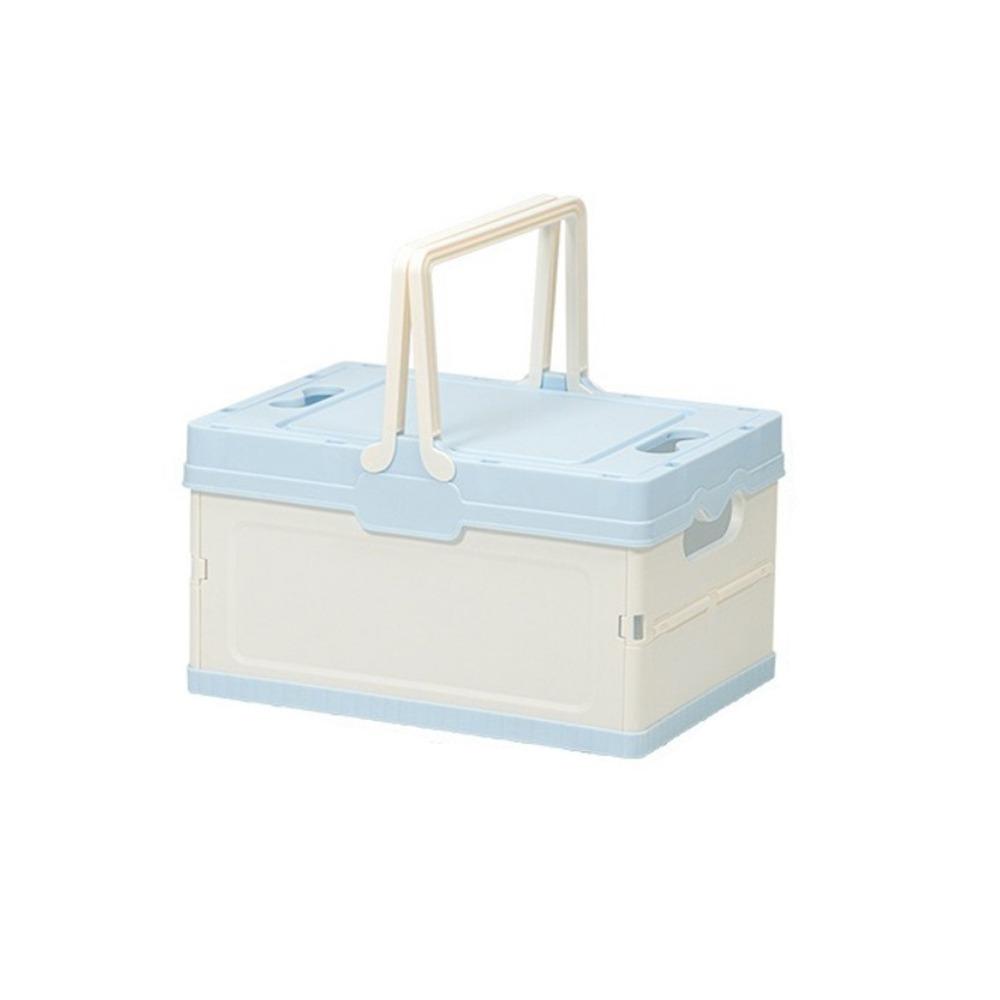 Handheld Folding Storage Box Stackable Space Saving Camping Storage Basket Multi-Color Plastic Fruit Picnic Basket Desktop синій
Handheld Folding Storage Box Stackable Space Saving Camping Storage Basket Multi-Color Plastic Fruit Picnic Basket Desktop синій