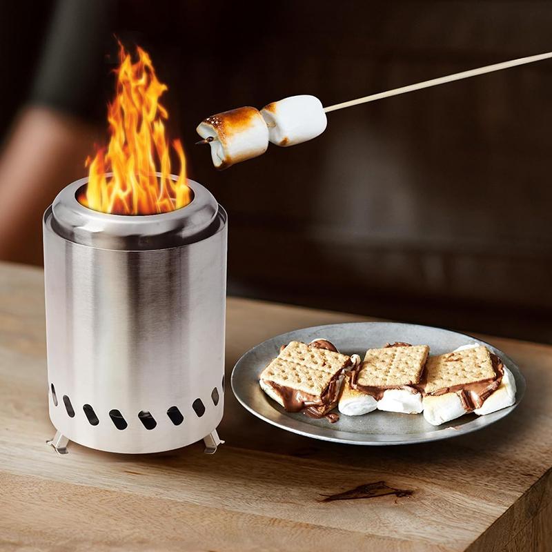 1Pc Stainless Steel Indoor/Outdoor Mini Stove Mini Firepit Portable Table Wood Burning Smokeless Tabletop Fire Pit
1Pc Stainless Steel Indoor/Outdoor Mini Stove Mini Firepit Portable Table Wood Burning Smokeless Tabletop Fire Pit