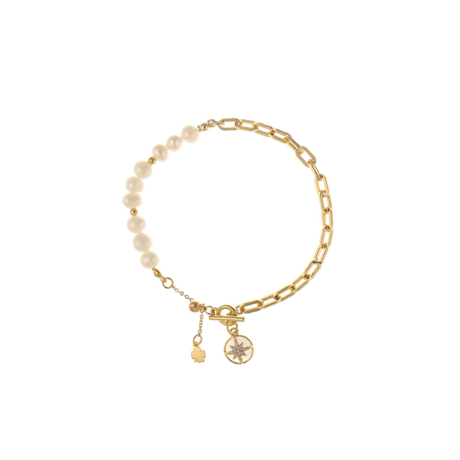 Трендовый браслет из жемчуга coin Северная звезда - Европейский и американский стиль, цепочка с подвеской для женщин
Трендовый браслет из жемчуга coin Северная звезда - Европейский и американский стиль, цепочка с подвеской для женщин