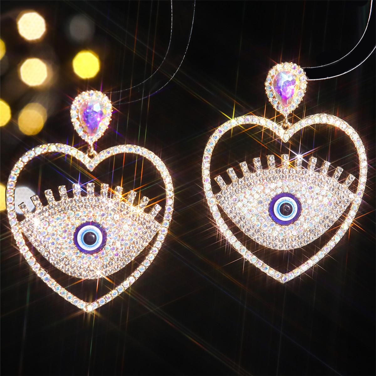 Серьги в форме цветного хрустального сердца на Хэллоуин, персонализированные, преувеличенные, блестящие серьги в виде глаза дьявола, женские серьги
Серьги в форме цветного хрустального сердца на Хэллоуин, персонализированные, преувеличенные, блестящие серьги в виде глаза дьявола, женские серьги