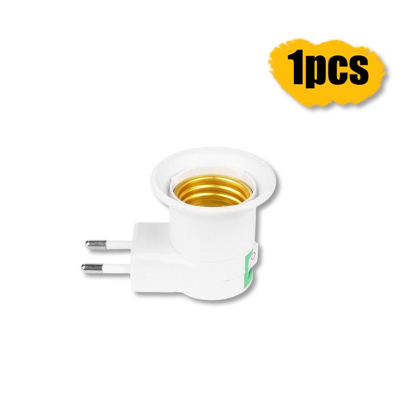 1/3 шт. Практичный белый патрон для светодиодной лампы E27 - переходник-держатель для вилки ЕС / ВЫКЛ для лампы накаливания, энергосберегающей лампы, цоколь E27 EU color random
1/3 шт. Практичный белый патрон для светодиодной лампы E27 - переходник-держатель для вилки ЕС / ВЫКЛ для лампы накаливания, энергосберегающей лампы, цоколь E27 EU color random