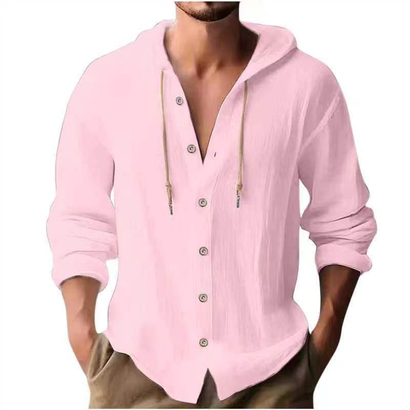 Men s sports casual long-sleeved shirt, cotton and linen hooded fashion sweater, trendy versatile loose beach shirt XXXL рожевий
Men s sports casual long-sleeved shirt, cotton and linen hooded fashion sweater, trendy versatile loose beach shirt XXXL рожевий